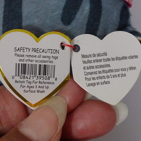 Ty Squish A Boos Kiki Plush Cat Mini Toy Gray Striped For Ages 3 & Up 2022 3" - Picture 6 of 9